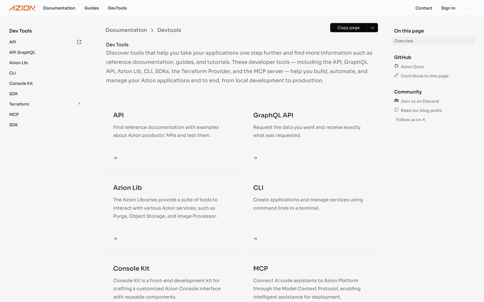 Documentation — DevTools
